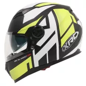 Helma na motorku XRC Silverstone matt black/white/yellow