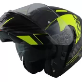 Výklopná helma na moto XRC Touraner 2.0 black/fluo