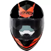 Helma na moto XRC Merchi R black/orange/grey