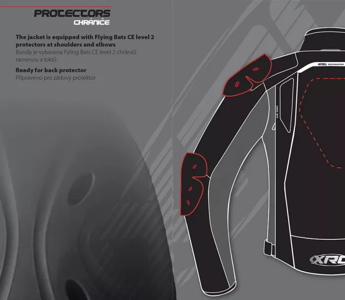 Dámská bunda na motorku XRC Totter WTP blk/grey/fluo