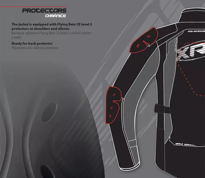 Bunda na motocykl XRC Winkle WTP blk/grey/fluo