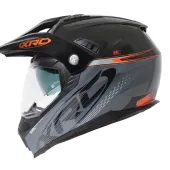 Helma na motorku XRC Dual Alpiner 3.0 dark grey/black/orange