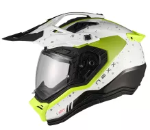 Helma na moto NEXX X.RALLY Yuma white/neon