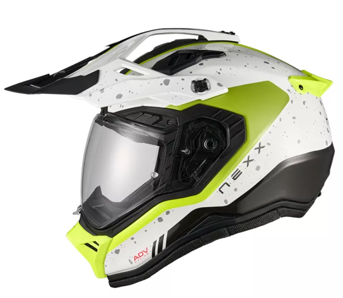 Helma na moto NEXX X.RALLY Yuma white/neon