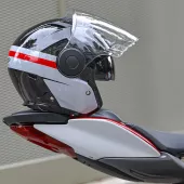 Otevřená helma Caberg Soho Zephyr black/grey/red