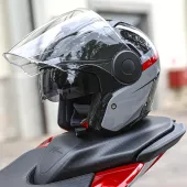 Otevřená helma Caberg Soho Zephyr black/grey/red