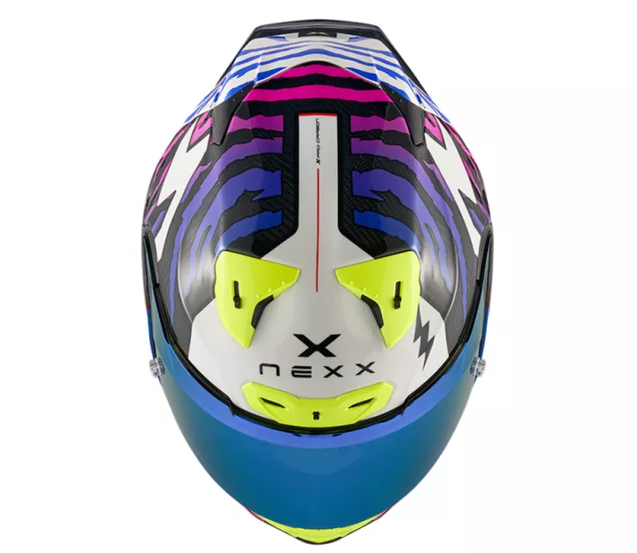 Helma na moto NEXX X.R3R Ziger purple/blue